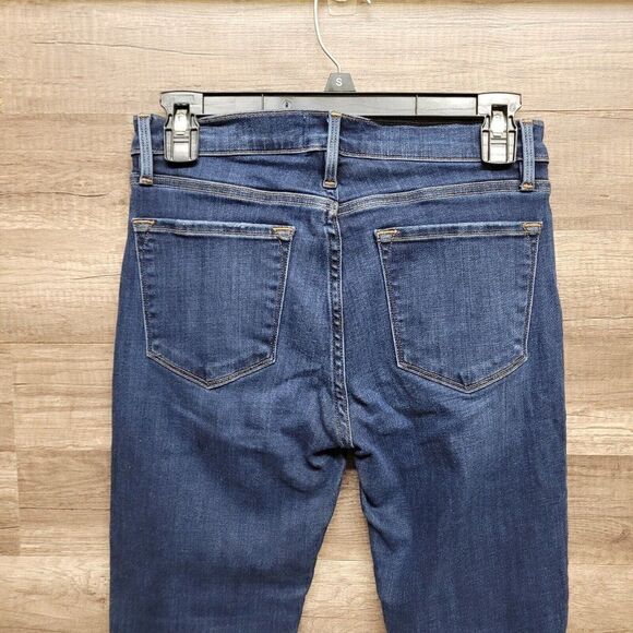 Frame Le Skinny De Jeanne Blue Dublin Wash Womens Size 26 Stretch Denim Casual - Picture 11 of 16
